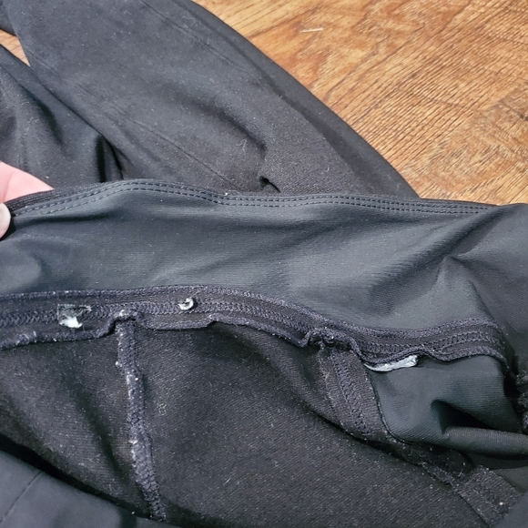 Black Active Pants Leggings Compression Stretch Gym Yoga Barre Pilates Lounge S - Picture 6 of 7